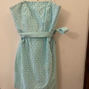 JCrew light green strapless dress size 4
